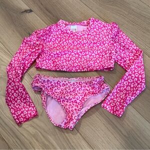 Cat & Jack Pink Animal Print Swimwear size 6-7 (s)